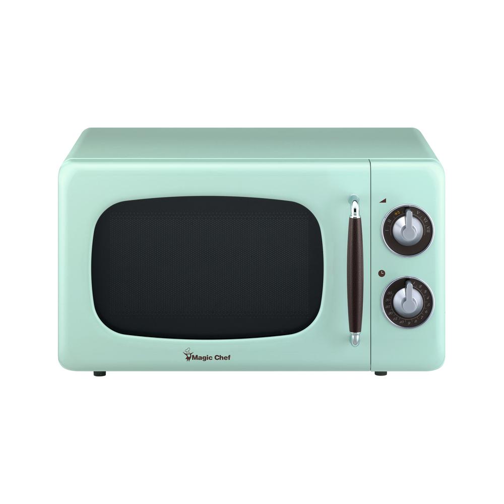 Magic Chef Magic Chef Retro 0 7 Cu Ft Countertop Microwave In
