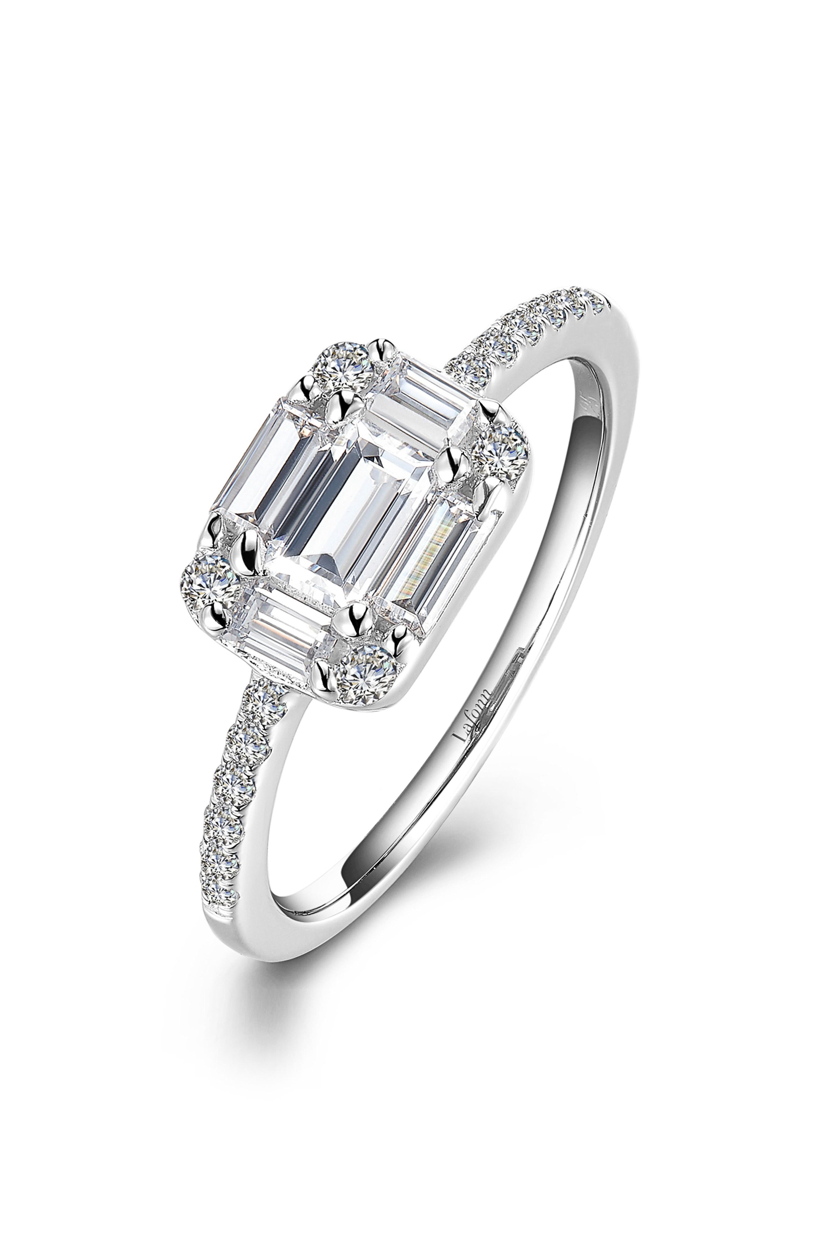 Modern Emerald Cut Engagement Rings Like Demi Lovato