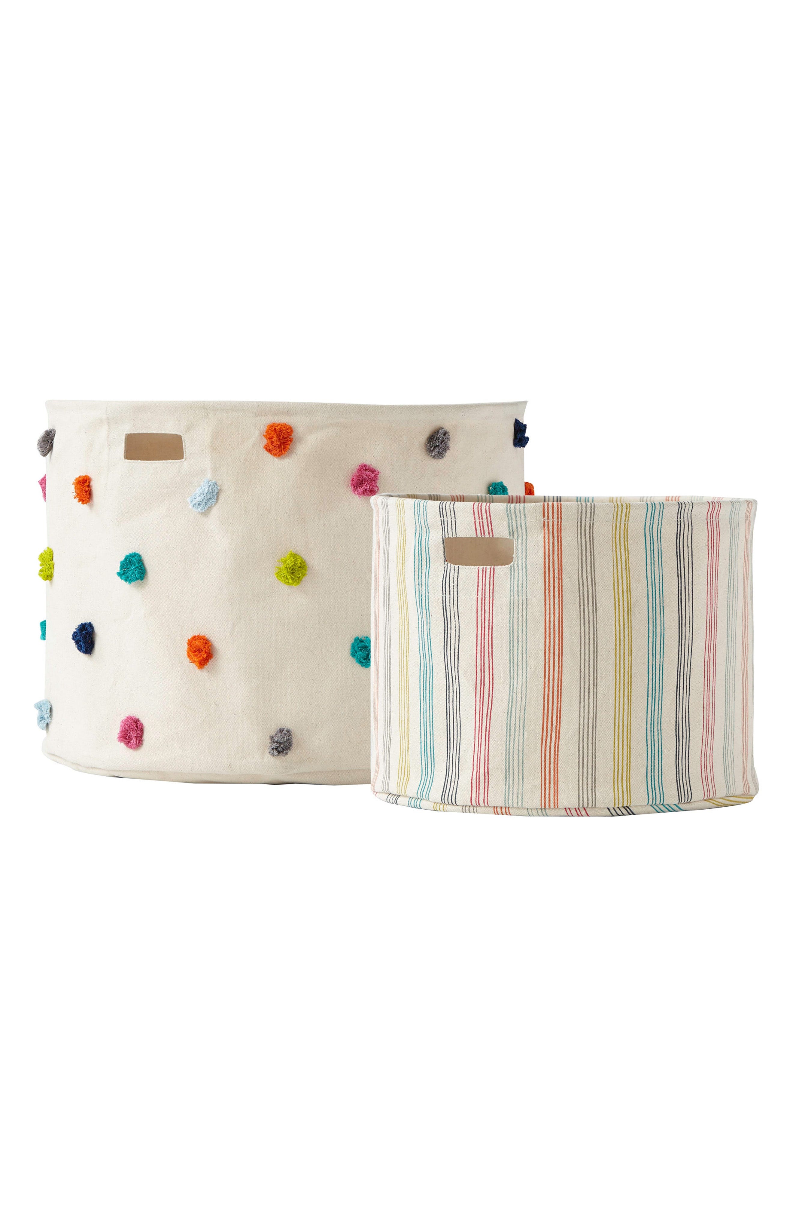 Pehr Designs + Set of 2 Canvas Bins