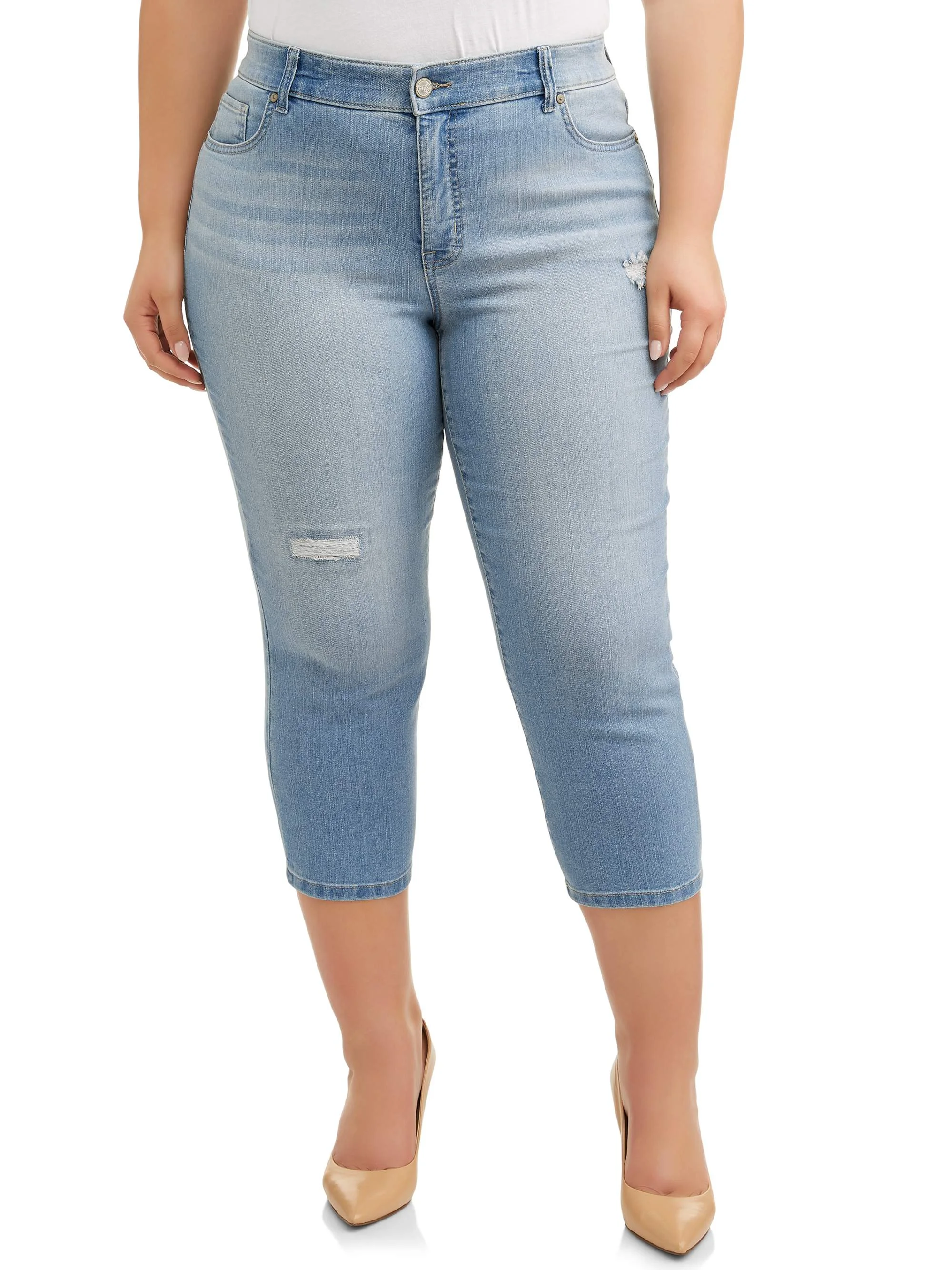 terra & sky skinny ankle jeans