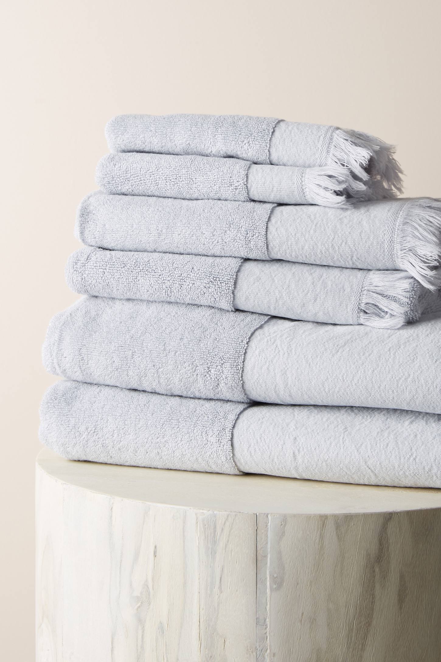 Anthropologie + Blocked Border Bathroom Towels, Set of 6