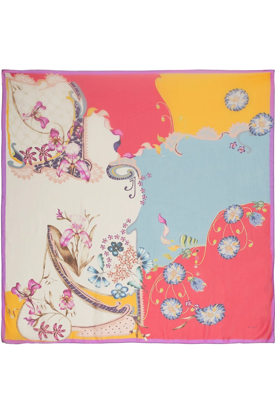 【送料&関税込】Etro Floral Printed Scarf Red Patterned scarf Etro - Vitkac Canada