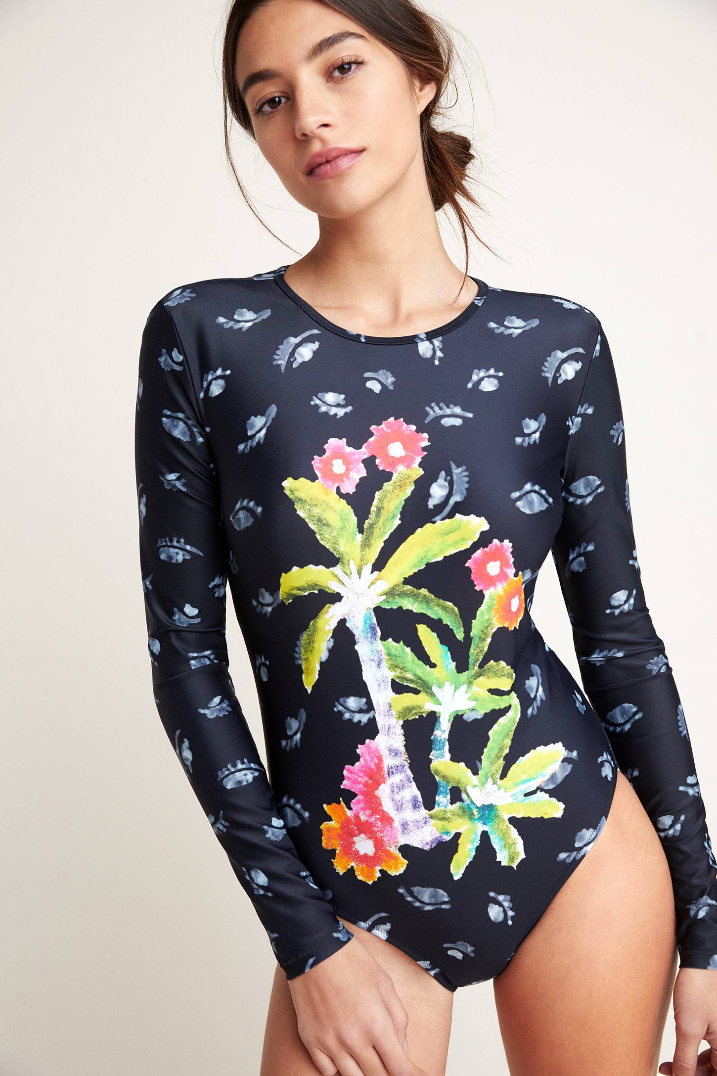 Roeqiya + LongSleeved OnePiece Swimsuit