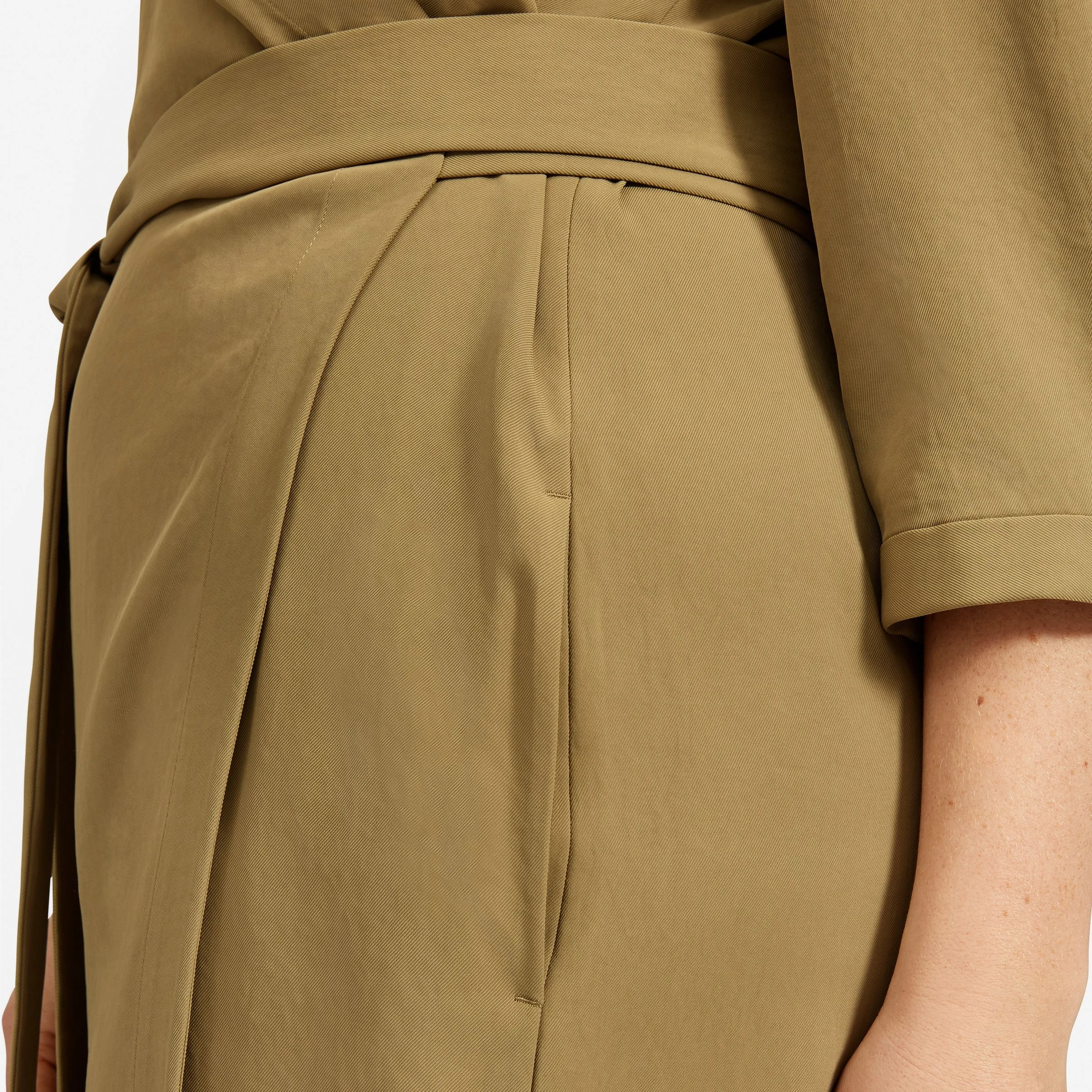 Everlane + The Japanese GoWeave Long-Sleeve Mini Wrap Dress