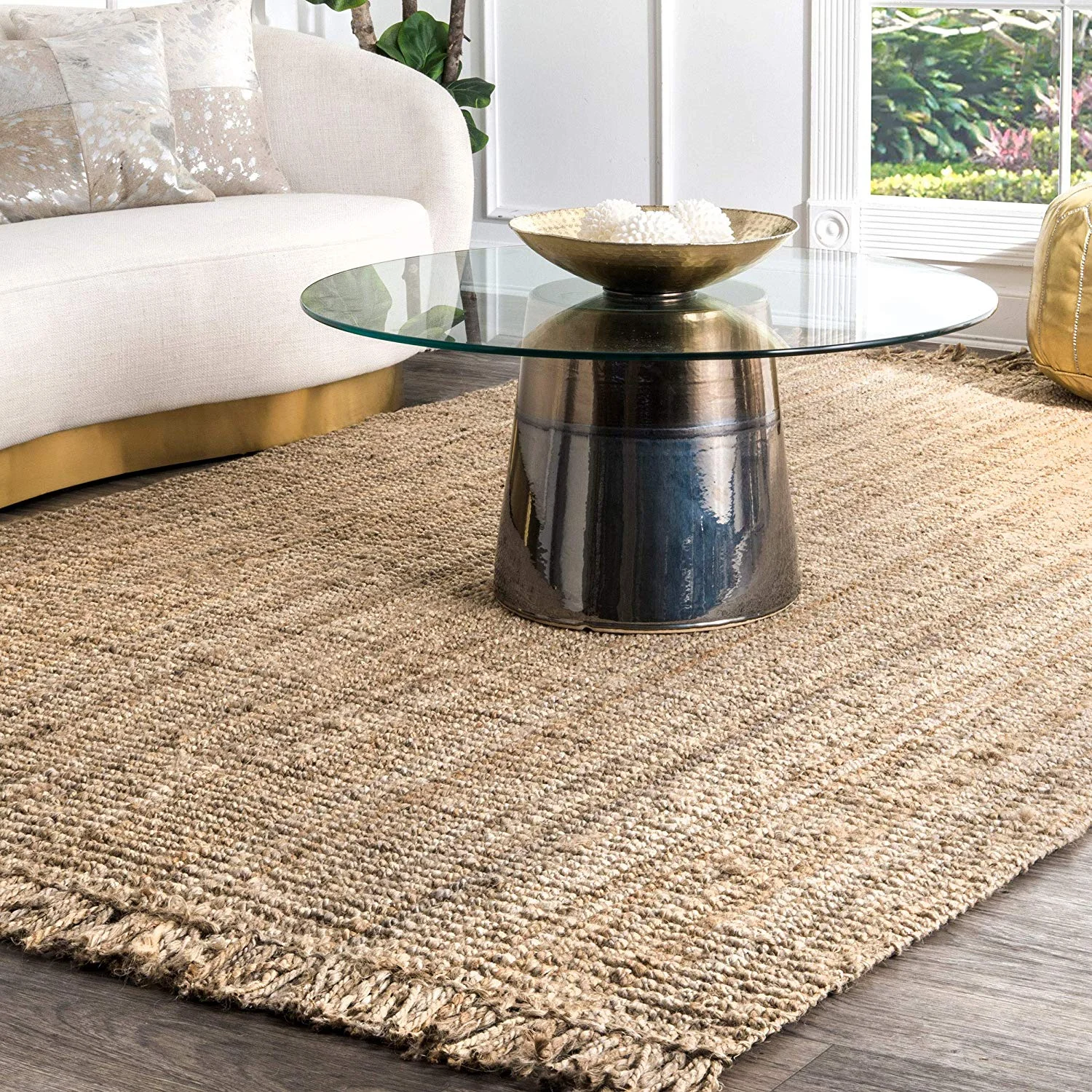 nuLOOM + nuLOOM Handwowen Natura Jute Rug, 3′ x 5′