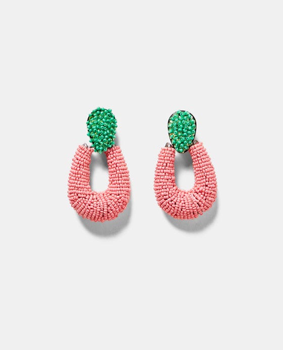 Zara + Twotone Hoopstyle Earrings
