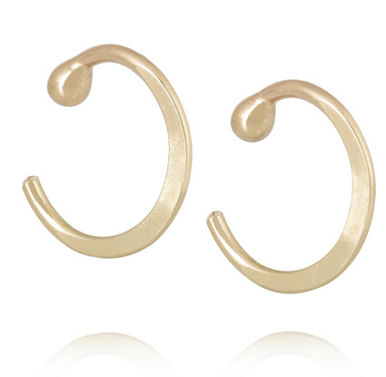 Melissa Joy Manning + 14-Karat Gold Hoop Earrings