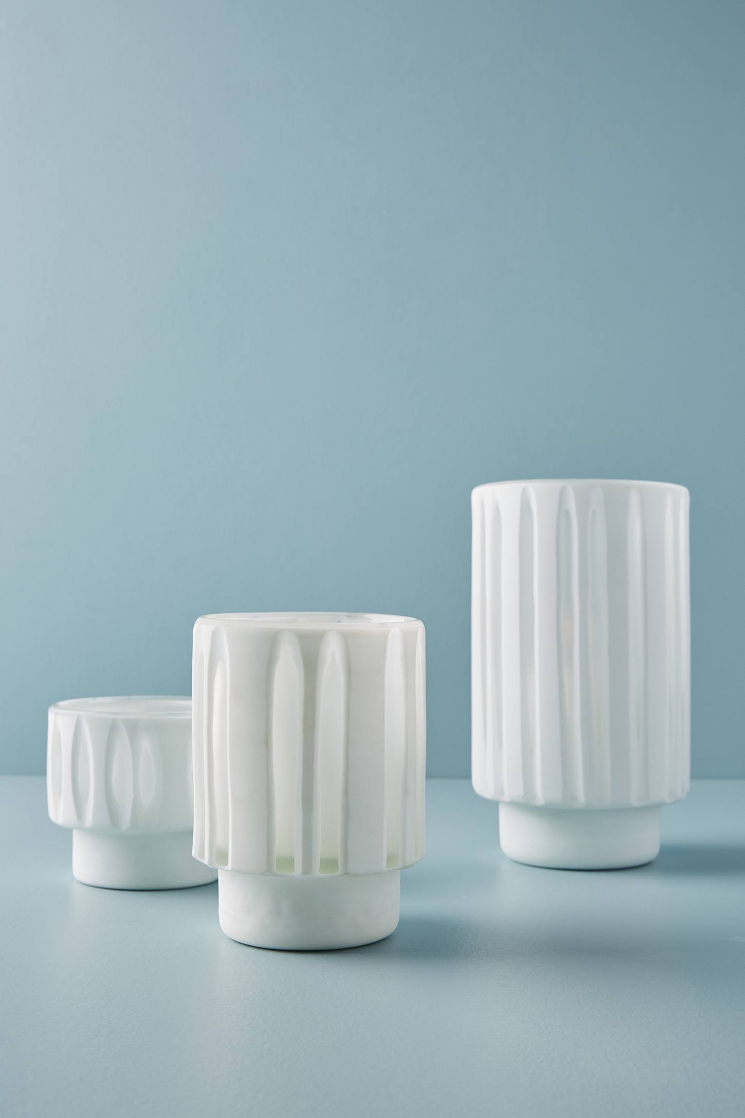 Anthropologie + Cut Glass Candle Holder