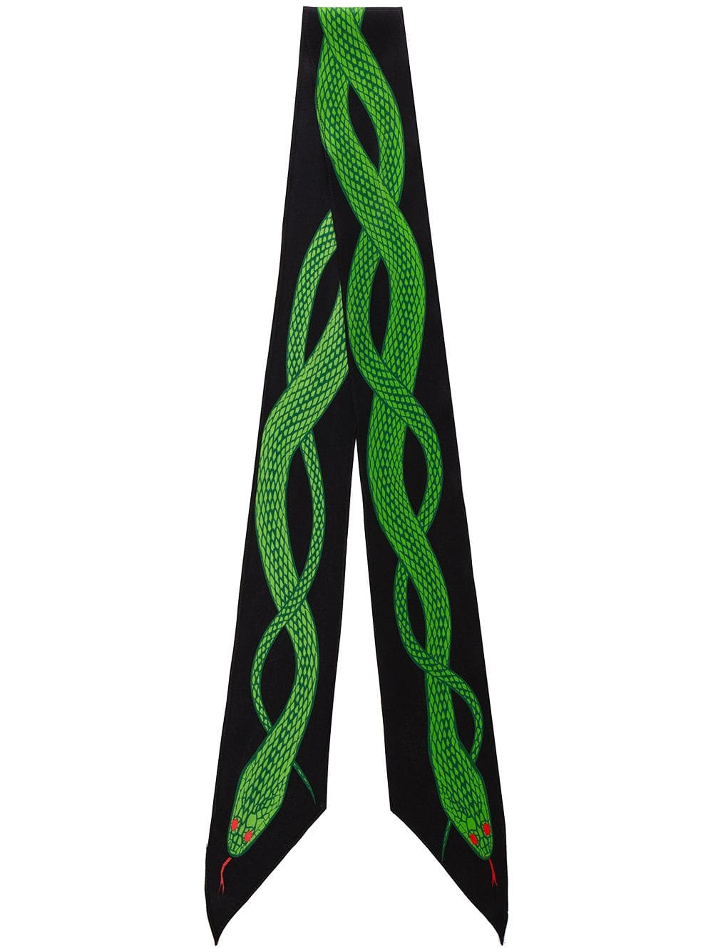 Rockins + Green Super Skinny Snake Print Scarf
