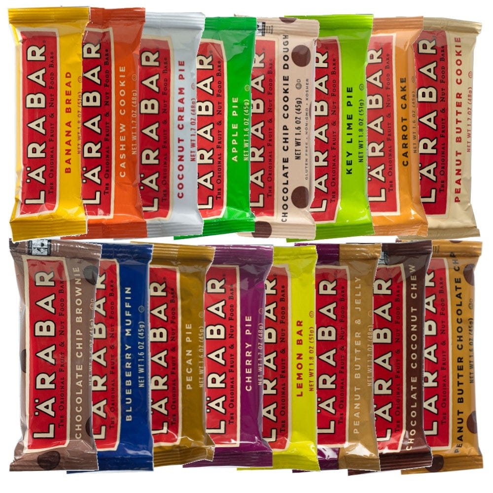 Larabar + 16Flavor Variety (Pack of 16).