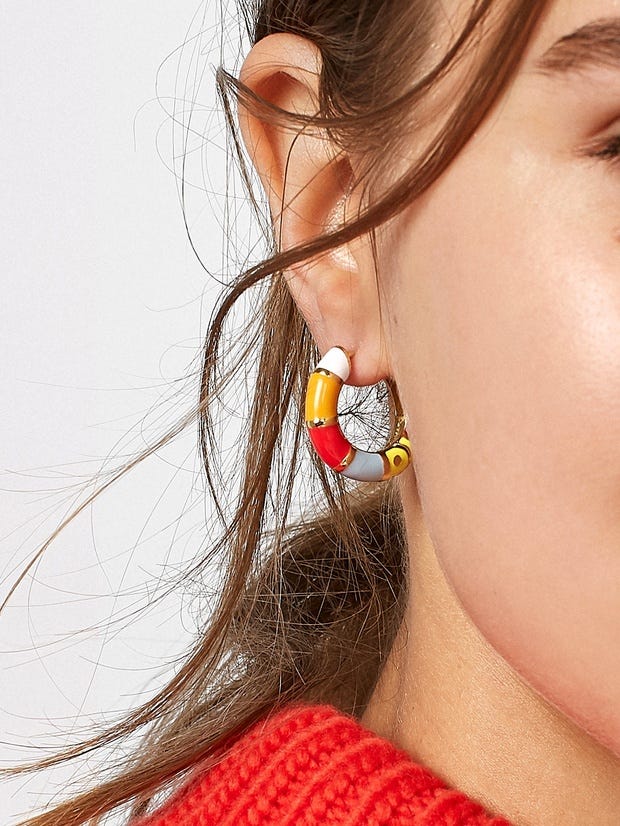 Drop Earrings Baublebar Huggie Hoops BaubleBar Pineapple Drop