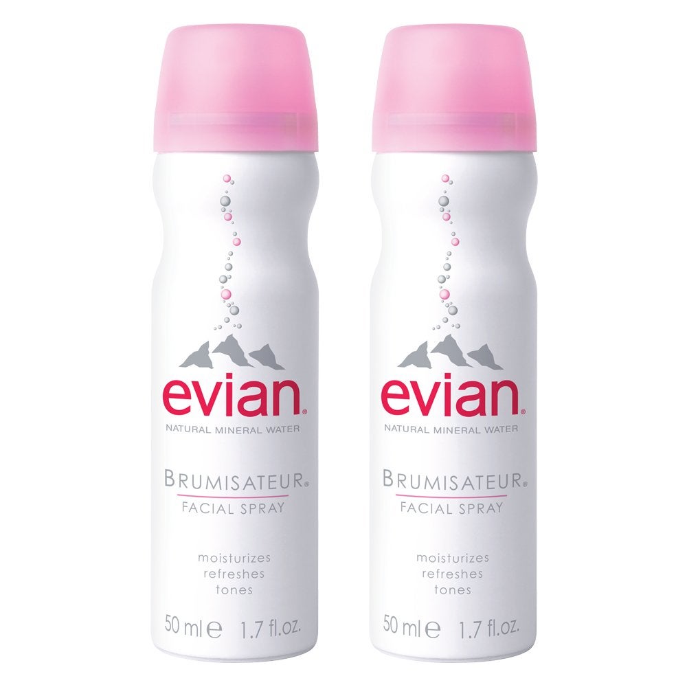 Evian + Natural Mineral Water Facial Spray Duo, 1.7 oz. Travel Size (2