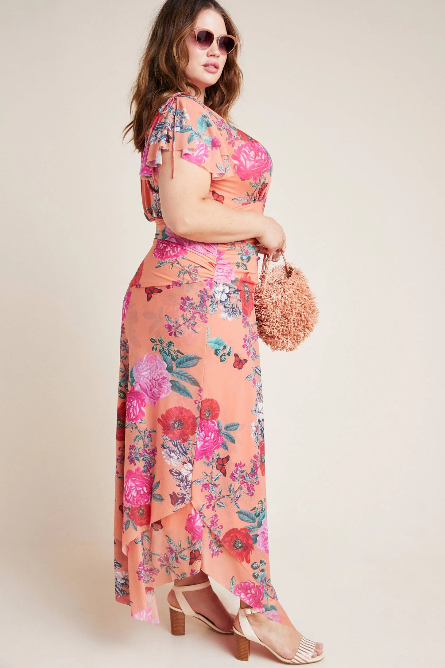 blue jacquard maxi dress Valencia Floral Dress Navy / M