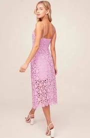 ASTR The Label + Lace A Line Midi Dress