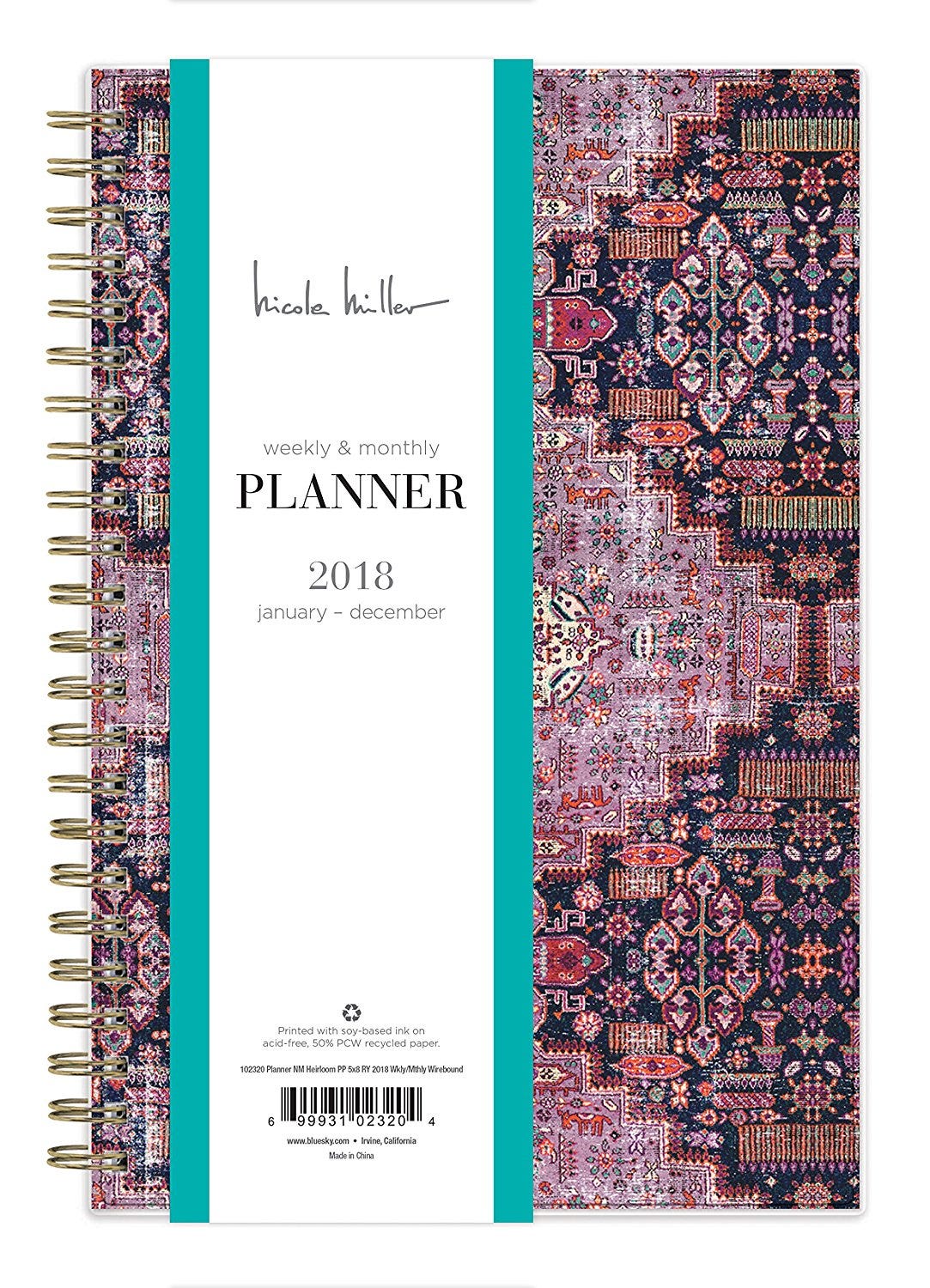 Blue Sky + Nicole Miller for Blue Sky 2018 Weekly & Monthly Planner