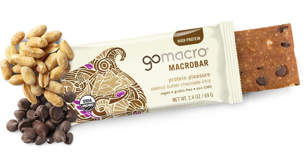 GoMacro + GoMacro MacroBar, Organic Vegan Protein Bar, Peanut Butter ...
