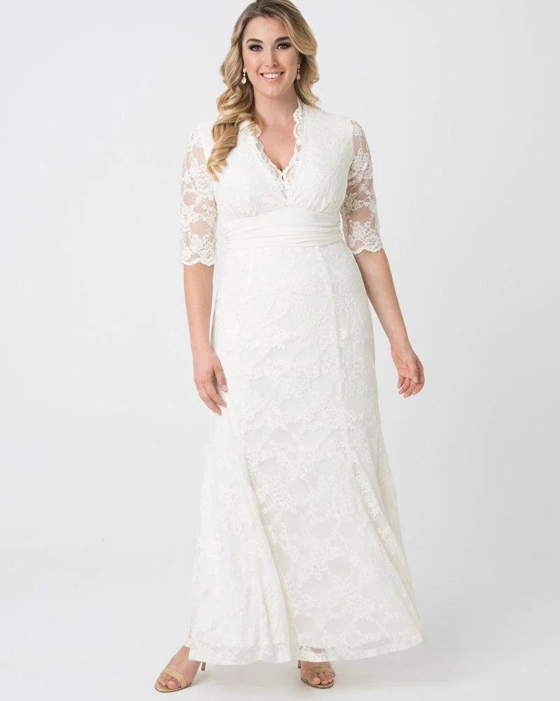 amour lace wedding dress by kiyonna Kiyonna + Amour Lace Wedding Gown