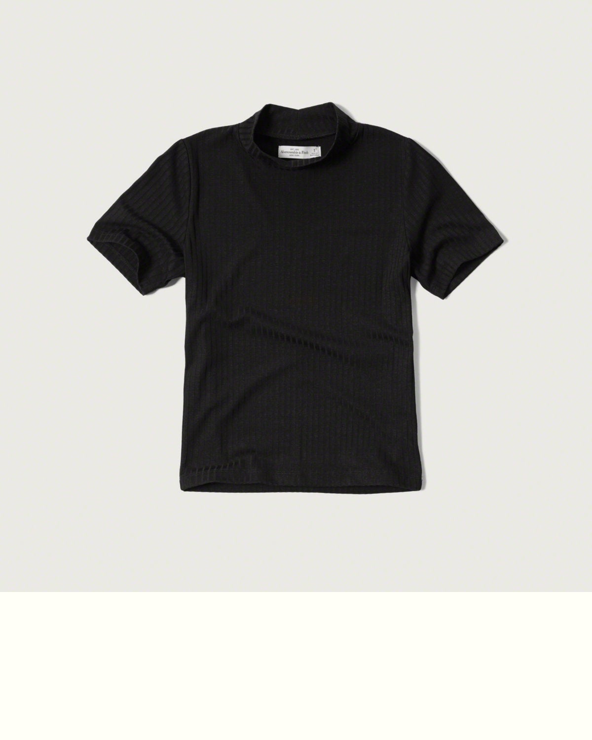 Abercrombie & Fitch + Mock Neck Cropped Tee