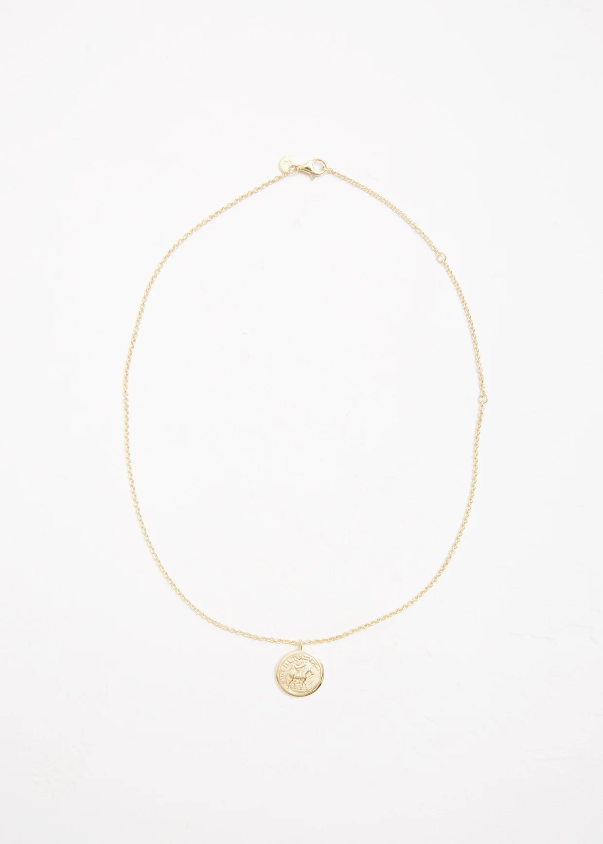 Tom Wood + Coin Pendant Gold Short