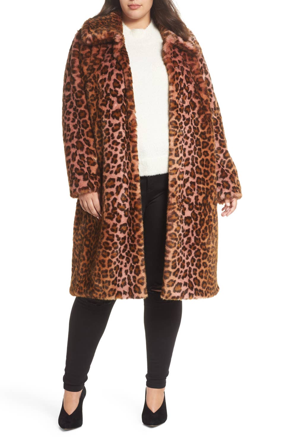 leopard print car coat