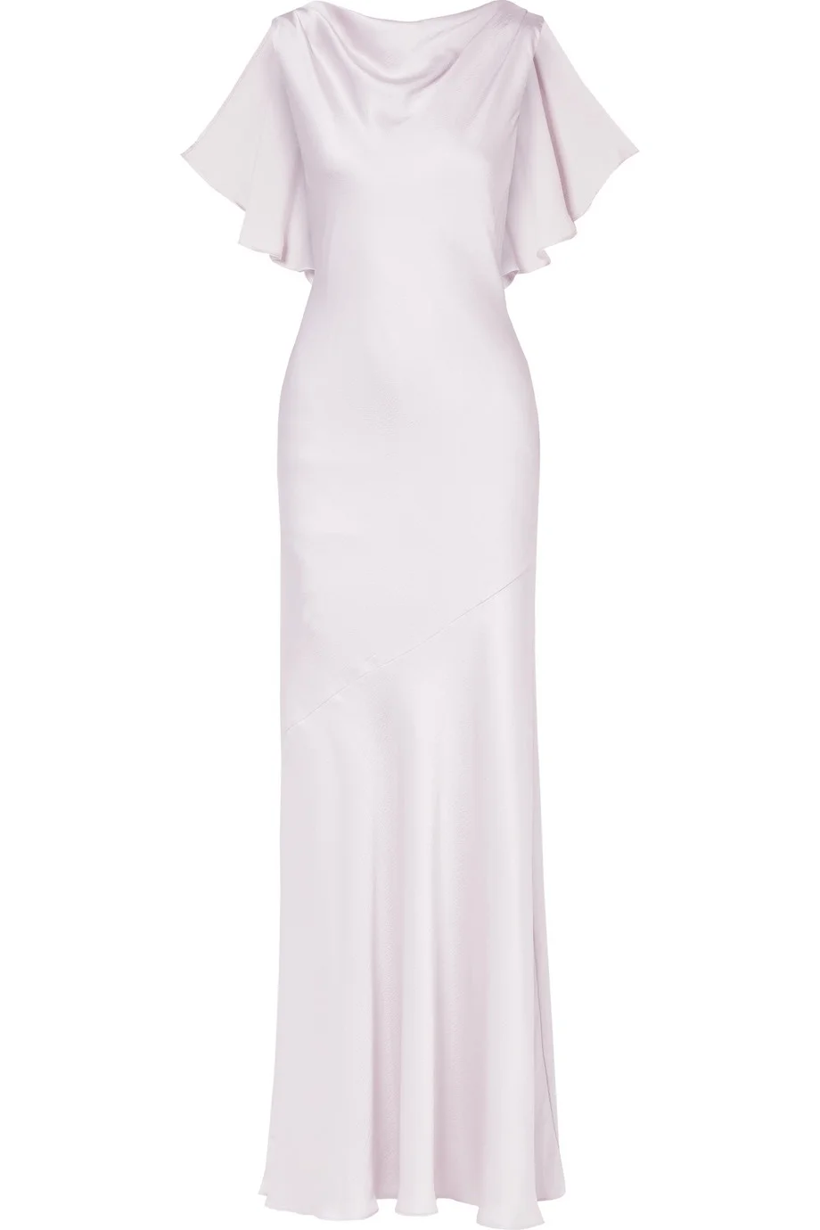 Rachel Zoe + Ami draped hammered-satin gown