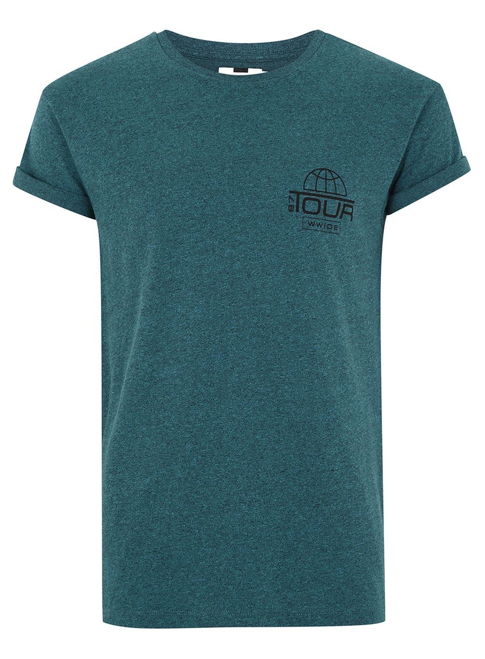 Topman + Teal ‘Tour’ Salt and Pepper TShirt