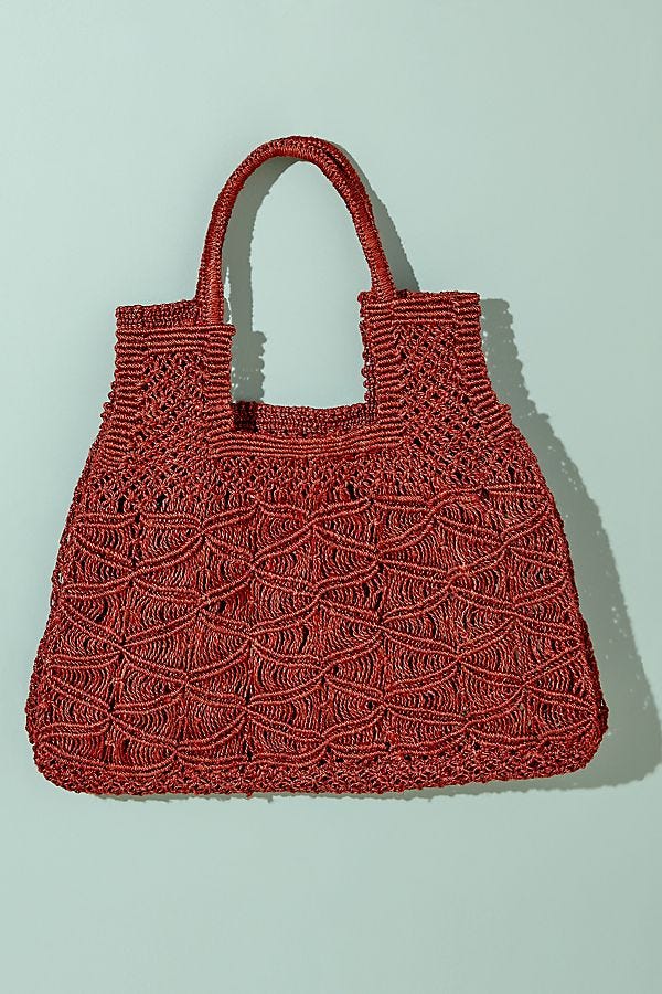 Anthropologie + Tami StrawJute Bag