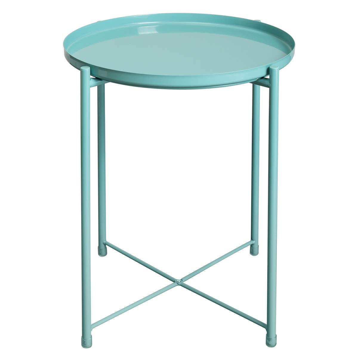 Holly Home + Tray Metal End Table