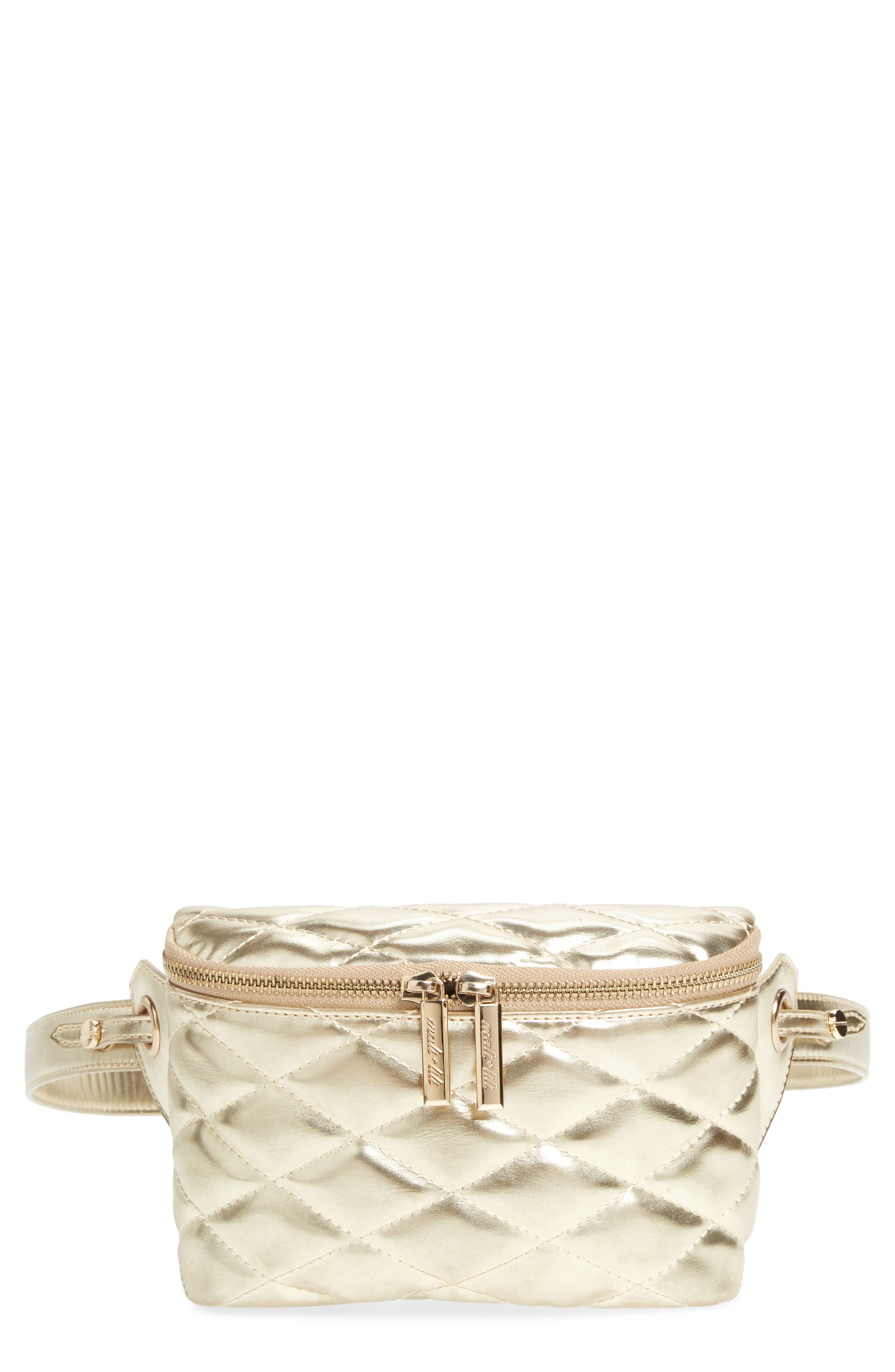 Mali + Lili + Faye Vegan Leather Quilted Belt Bag