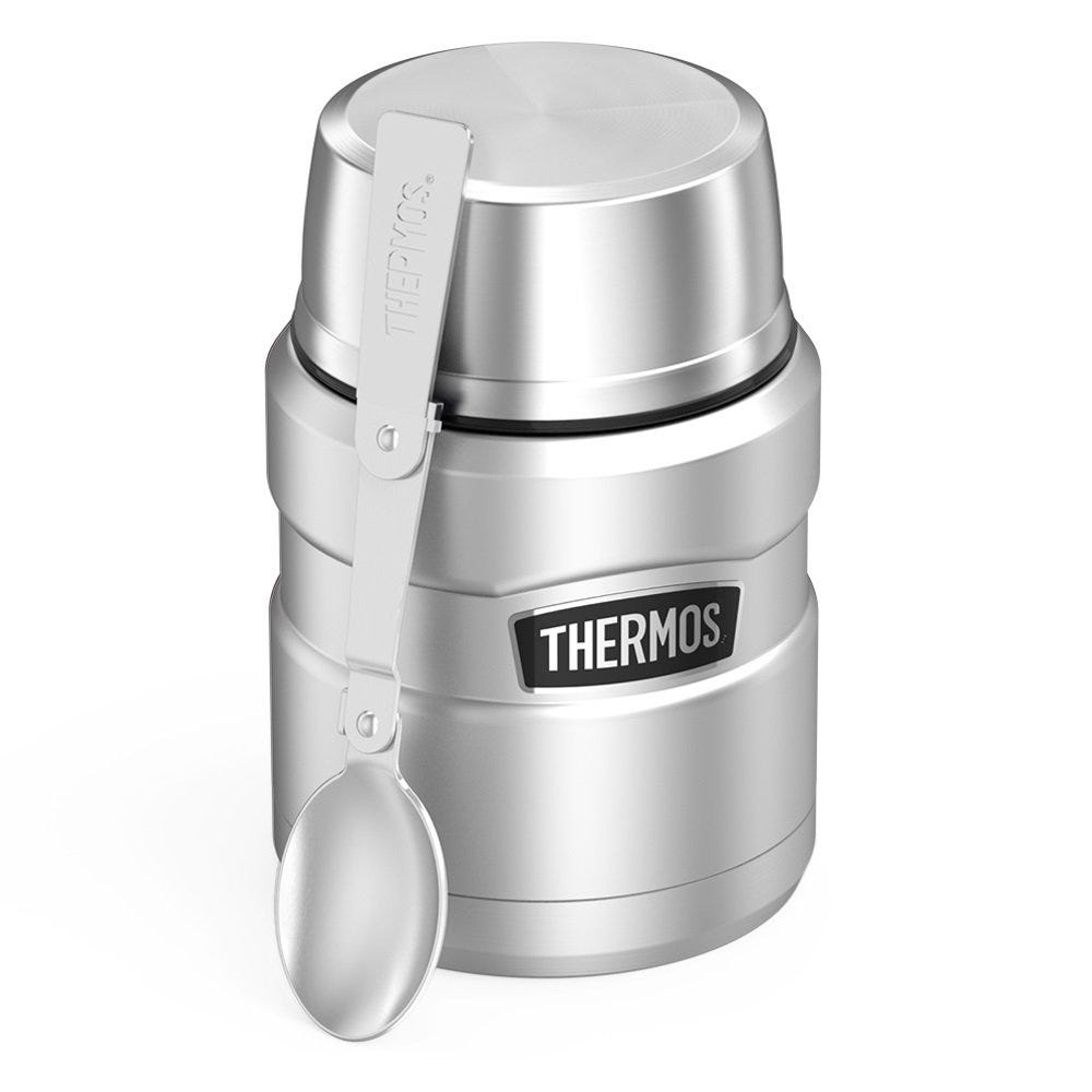 Thermos + Thermos Stainless Steel Jar With Folding Spoon