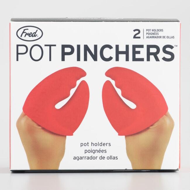 Fred + 2 Pack Lobster Claw Pot Pinchers