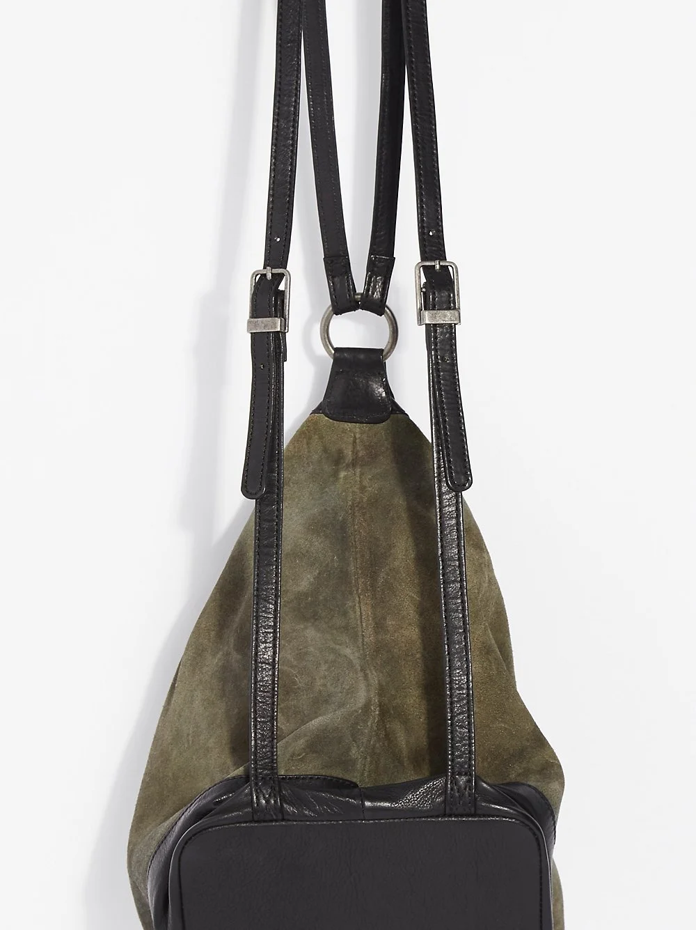 Free People + Serena Suede Slouchy Backpack