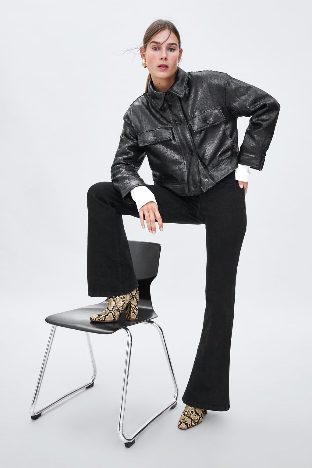 snakeskin boots zara