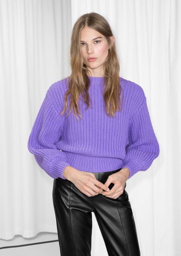 & Other Stories + Chunky Rib Knit Sweater