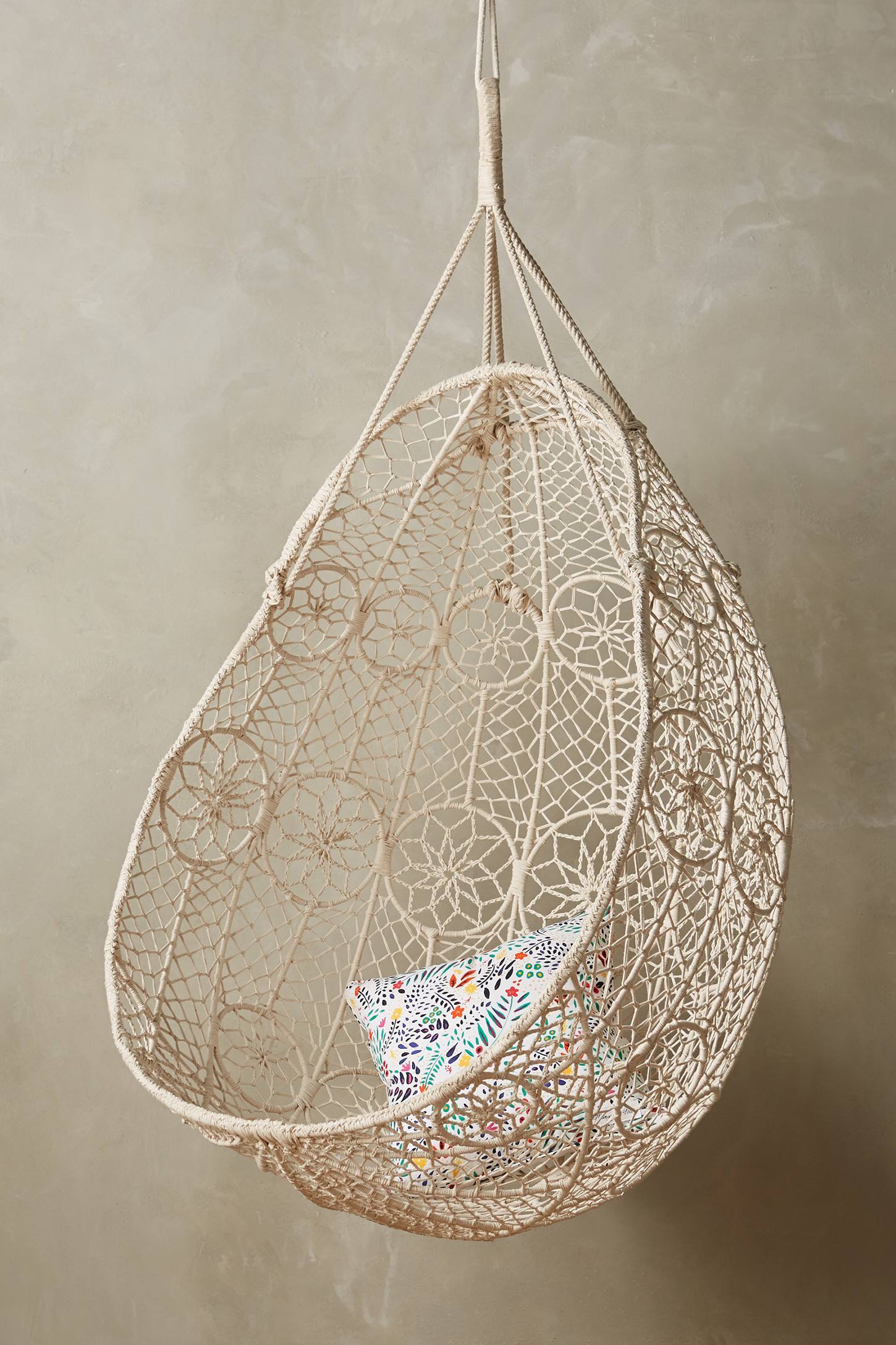 Anthropologie + Knotted Melati Hanging Chair