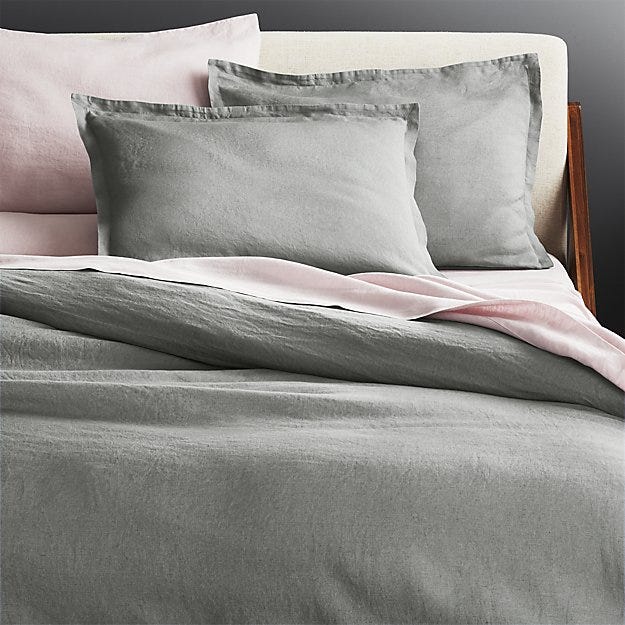 CB2 + Softest Linen Duvet