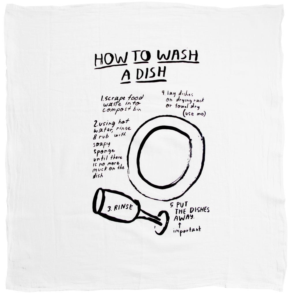 People I’ve Loved + How To Wash A Dish Tea Towel T8005