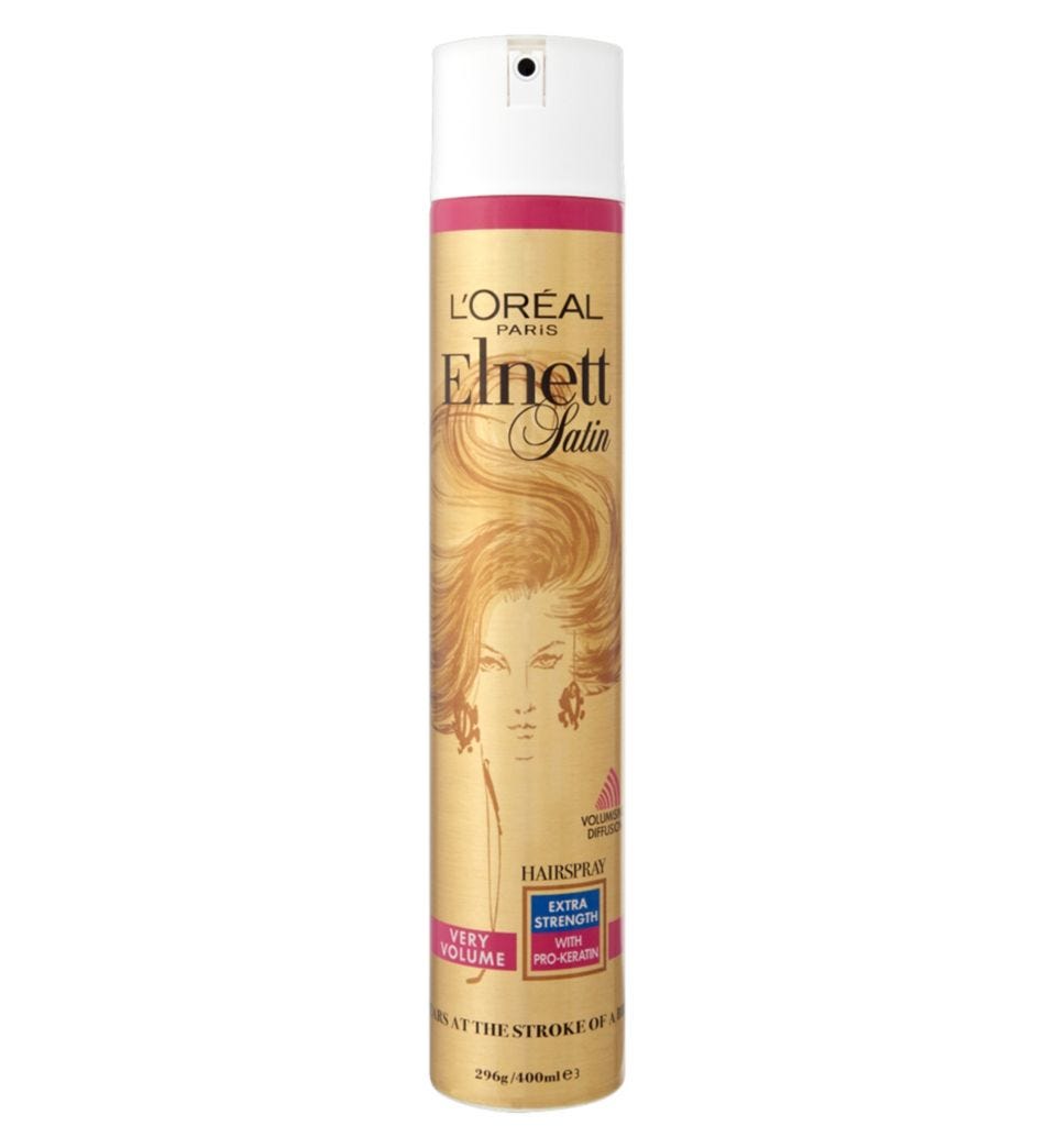L’Oreal Paris + Satin Extra Strength Hairspray